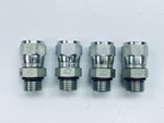 Lot Of 4 Brennan 6402-06-06-o-viton Adapter 9/16" Morb X 3/8" F Jic 6 Swivel. Fixed Price $14.99.