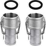2pcs Global Type C Cam And Groove Hose Fitting, 2" Socket X Id Barbed. Fixed Price $24.19.