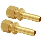 Joywayus 2pcs Brass Fuel Line Adapter 5/16" Compression X 3/8" Barb, Gold. Fixed Price $23.23.