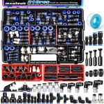 Mxuteuk 210pcs Air Line Push-to-connect Fittings Kit 1/8"-1/2" 4-10mm Blue. Fixed Price $116.99.