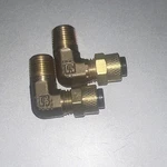 Lot Of 2. Parker 169p-4-2 1/4" Compression X 1/8" Brass 90 Degree (e2r5). Fixed Price $9.95.