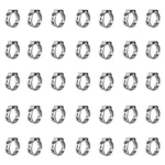 Qovydx 40pcs 7mm-8.7mm Single Ear Hose Clamps 304 7.0 - 8.7 Mm, Silver. Fixed Price $13.86.