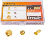 75pcs 3/8 Assortment Kit Brass Compression Sleeves Ferrules & Insert &nuts. Fixed Price $27.99.