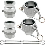 2pcs Type B, F, Aluminum Cam Lock Fittings Groove Fitting Camlock Fi.... Fixed Price $46.57.