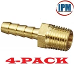 4-pack! 1/2" Hose Barb X 1/4" Npt Male Brass Fitting Hb08-mnpt04 (ipm) New!. Fixed Price $22.99.
