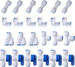 1/4" Od Quick Connect Push In To Water Tube Fitting For Ro Reverse Osmos. Fixed Price $15.99.