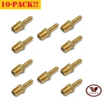 10 Pack 3/16"x1/8" Brass Male Npt Barb Hose Straight Fitting 125-3a. Fixed Price $71.84.