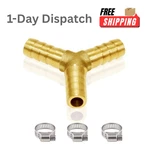 Joywayus 3/8 Hose Barb Y Shaped 3 Way Union Fitting Brass For Water Fuel Air. Fixed Price $11.99.