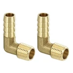 Uxcell Brass Hose Barbed Elbow Fitting 2pcs 3/8" Barbx1/4" Npt X 1/4". Fixed Price $9.89.