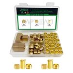 Japtend 55pcs 3/8 Brass Compression Sleeves Ferrules Inserts Nuts Fittings. Fixed Price $16.54.