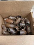 Butt Weld Pipe Elbows, Set Of (25) 1 1/4" Bare Carbon Steel.. Fixed Price $50.00.