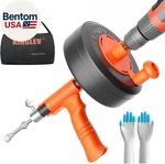 Drain Snake, 25ft Flexible Steel Auger With Drill Adapter, Plumbing Unbloc. Fixed Price $48.20.