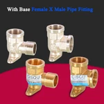 1/2" Bsp Brass Elbow With Base Female X Male Pipe Fitting Water Connector. Fixed Price $32.66.