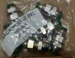 Parker 62plpbh-4, Push-to-connect Nickel Plated Instant Fittings - Lot Of 6. Fixed Price $49.99.