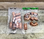 Jw Press 50171 3/4" Copper Coupling W/ Stop (10), 50373 3/4 Elbow (5). Fixed Price $44.95.