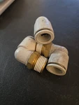3pcs- Smc Kq2l16-04as Push To Connect Elbow Fitting 16mm Tube X 1/2" Npt (4b3). Fixed Price $19.95.