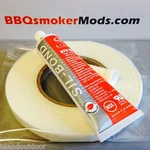 Pro Pack : 1/2" X 1/8" Plain Nomex With Rtv Adhesive High Temp Bbq Gasket Smoker. Fixed Price $25.99.
