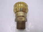 Parker 30 Series Quick Connect Air Coupler B38 Push To Brass Mnpt. Fixed Price $125.99.