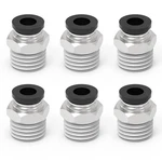 Etermutable 6packs 1/2" Od Tube X 3/8" Npt 1/2"od-3/8"npt/6packs, Black. Fixed Price $13.14.
