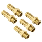 Uxcell 5pcs Brass Hose Barb Fittings Metric M12-1.5 Male To Id 10mm. Fixed Price $13.63.