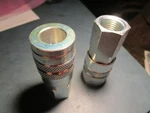 (2) 1/2" Industrial X F-npt Manual Interchange Coupler - Steel Dqc F-series. Fixed Price $25.00.