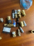 Uxcell Brass Quick Connect Fitting Set 3/8" 16pcs 1/4 Coupler. Fixed Price $50.00.