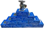 Ez-fluid Heavy Duty 5/8"od X 3/8" Compression 1/4 Turn Angle Stop Ball Valve(10). Fixed Price $42.99.