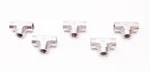 Lot Of 5 New Parker 3/8 Mm0-s Female Pipe Tee Mmo-s. Fixed Price $30.00.