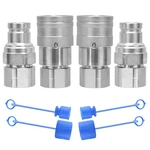 Cplbrb 3/8 Npt Flat Face Hydraulic Quick Connect Couplers/couplings With Du.... Fixed Price $100.62.