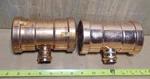 Lot Of (2) 3"x3"x1" Copper Press Crimp Tee Fitting (1) Viega 22308 Unknow. Fixed Price $104.97.