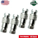 4pack 3/4 Iso 7241-b Quick Disconnect Hydraulic Couplers Set - Npt Thread. Fixed Price $62.49.