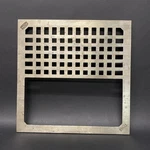 12" Zurn Industries Half Grate Floor Drain Nickel Bronze Used #2 Y9. Fixed Price $79.99.
