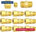 New Brass Compression Tube Fitting 1/4" Od X 1/8" Npt Male Union Pack Of 10. Fixed Price $20.81.