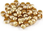 Biaungdo 50 Pcs Brass Compression Fitting, 3/8" Tube Od Sleeves Ferr. Fixed Price $12.93.