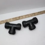 (2-pk) Sharkbite Tee Fitting Black Plastic 1" Push-to-connect Pl0828a2. Fixed Price $14.68.