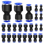 Mankk 20pcs Reducer Push To Connect Fittings 3 Sizes 1/4" Od X 3/8" 5/16" 1/8"od. Fixed Price $18.55.