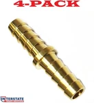 4-pack! 3/8" Brass Hose Barb Splicer Mender, Air Gas Fuel Water Fbs66 Interstate. Fixed Price $22.92.