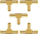 Brass Hose Barb Tee 3/16" Barbed X 5pcs 3/16*3/16*3/16,. Fixed Price $13.23.