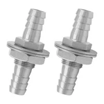 Biaungdo 2 Pcs 3/8" Hose Barb, 304 Stainless Steel Barb 3/8 Inch, Clear. Fixed Price $10.95.