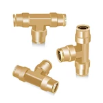 3/8 Tee Union Dot Air Fittings 3pcs, Inch Od Line Brass Bra. Fixed Price $26.77.