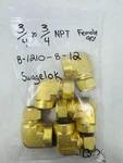 3/4 Tube X Fnpt Brass Female Elbow Fitting Swagelok B-1210-8-12 Pack Of 5. Fixed Price $87.27.
