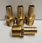 Qty 4 New Old Stock! Midland 1/2" Tube Od X Npt Hose Barbs Adapters. Fixed Price $12.71.