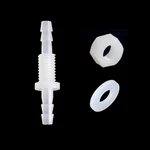 Feelers 3/16" Hose Barb Thru-bulk Bulkhead Fitting Hex Barbed Plastic Ad. Fixed Price $7.34.