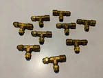 171p-4-4 Parker Brass Compression Poly-tite Fitting 1/4" X (9 Each). Fixed Price $45.00.