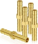 Joywayus 3/8" Id Hose Barb Fitting Hex Union Brass Water/fuel/air (pack. Fixed Price $14.92.