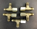Parker 4r6x-s Swivel Nut Run Tees, No Ferrules Or Nuts, ( 1 Lot Of 5 ). Fixed Price $30.00.