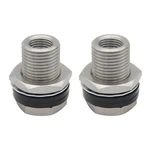 Fitvell Stainless Steel Bulkhead 1/4" Npt Female To 1-1/2" Length, Silver. Fixed Price $31.52.