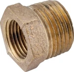 Lot Of (5) Anderson 756110-0604 Hex Reducing Pipe Bushings Red Brass 3/8" X 1/4". Fixed Price $6.95.