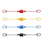 4 Sets 1/2 Inch Hydraulic Dust Caps & Plugs Pvc Quick Disconne. Fixed Price $38.67.