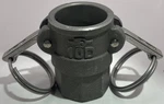 Pt - Cam & Groove 10d D-coupler X 1" Fnpt 316 Ss Stainless Steel. Fixed Price $24.99.